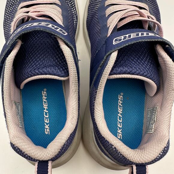 SKECHERS Kids size 4 Blue/Pink Running Shoes - Picture 4 of 7
